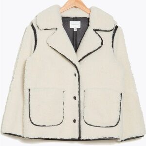 NWT ❤️ Jason Wu - White Faux Shearling Coat - MSRP $158